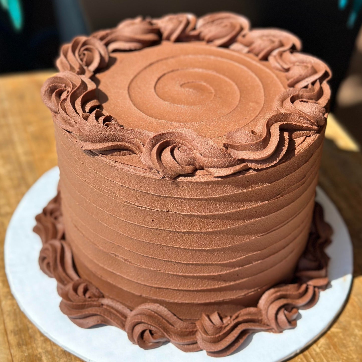 Gluten-Free Nut-Free Vegan Boston Cream Custom Cake