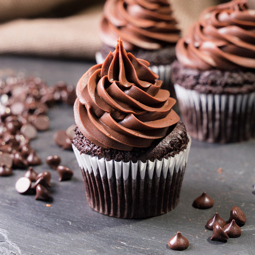 Vegan Chocolate Raspberry Cupcake