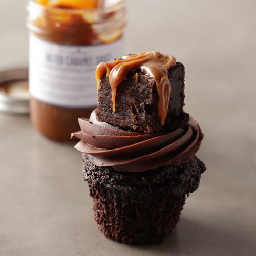 Gluten-Free Mountain Brownie Cupcake