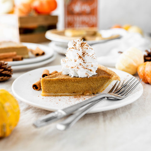 Vegan Gluten-Free Nut-Free Pumpkin Pie with Coconut Whipped Cream