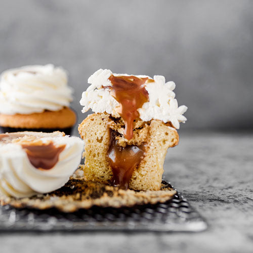 Gluten-Free Nut-Free Soy-Free Salted Caramel Cupcake