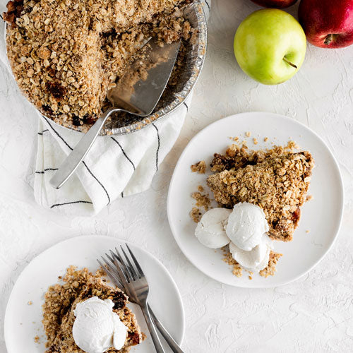 Gluten-Free Nut-Free Dairy-Free Vegan Apple Crumble Pie