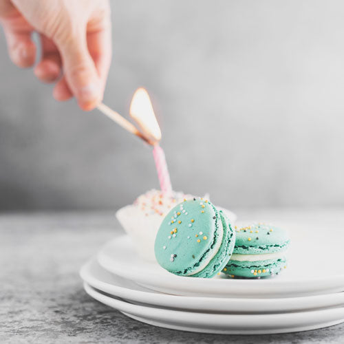 Gluten-Free Nut-Free Dairy-Free Vanilla Birthday Cake French Macarons