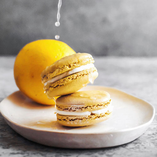 Gluten-Free Nut-Free Lemon Curd French Macarons Toronto