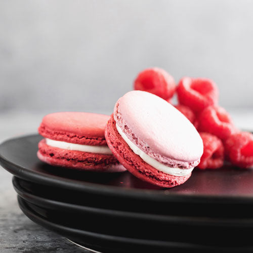 Gluten-Free Nut-Free Raspberry French Macarons Toronto