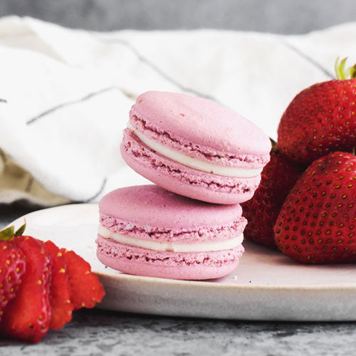 Gluten-Free Nut-Free Dairy-Free Strawberry French Macarons Toronto