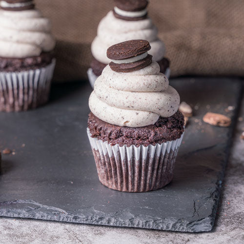 Vegan Cookies and Cream Cupcake