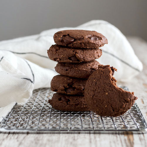 Gluten-Free Vegan Double Chocolate Cookies