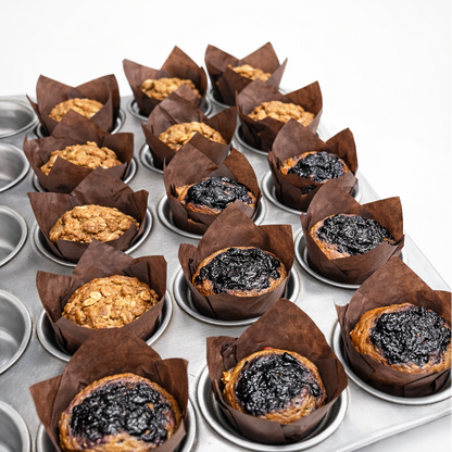 Refined Sugar Free Vegan Blueberry Banana Muffins