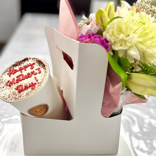 Mother's Day Bouquet and Cake Carrier