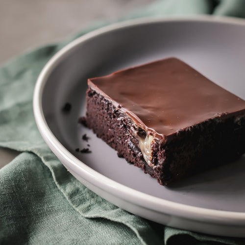 Gluten-Free Vegan chocolate Boston cream dessert bar