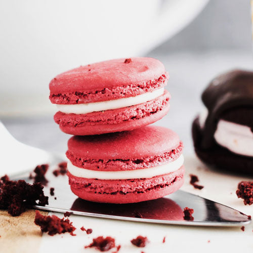 Gluten-Free Nut-Free Red Velvet French Macarons Toronto