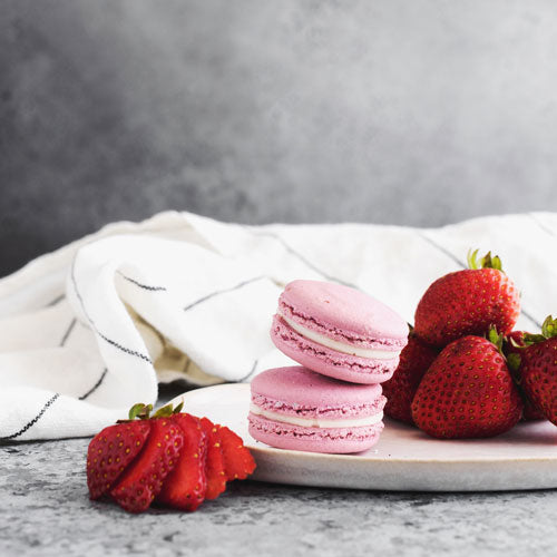 Gluten-Free Nut-Free Dairy-Free Strawberry French Macarons Toronto